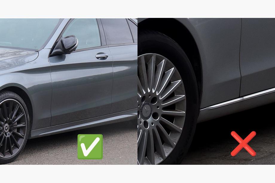 Mercedes C-class W205 2014-2021 Bavettes avant Premium (pour AMG-Line, 2 pcs) Photo 2