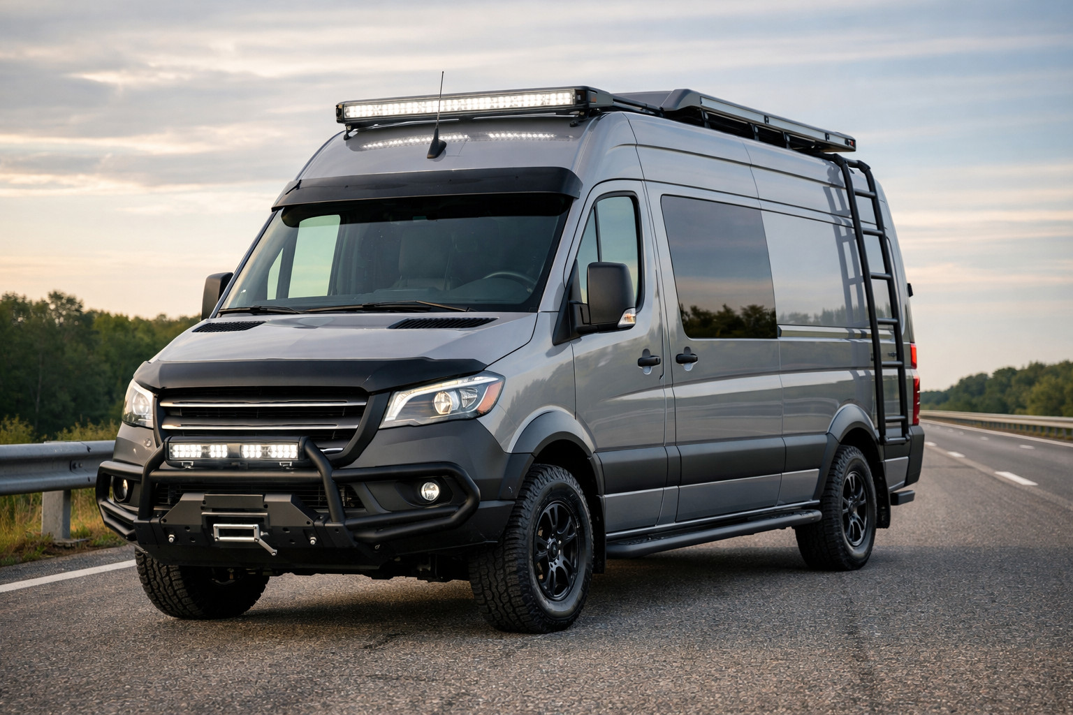 Pack d’améliorations autoroute Mercedes Sprinter W907/W910 : protection, confort, look