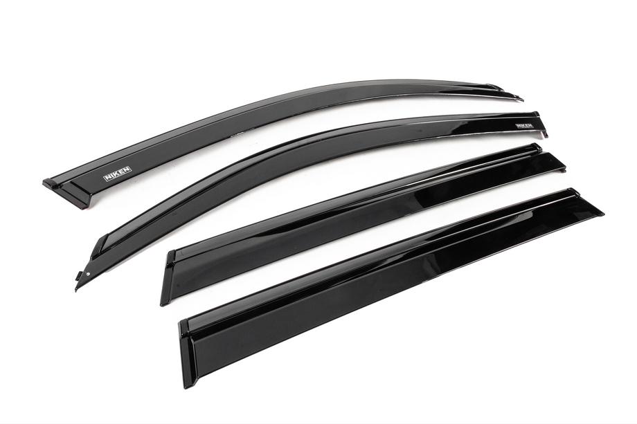 BMW X5 G05 2019–2026 Déflecteurs de vitres avec baguette noire Niken Luxury (4 pcs) Photo 3