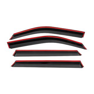 Déflecteurs de vitres avec baguette noire Niken Luxury (4 pcs) photo 4