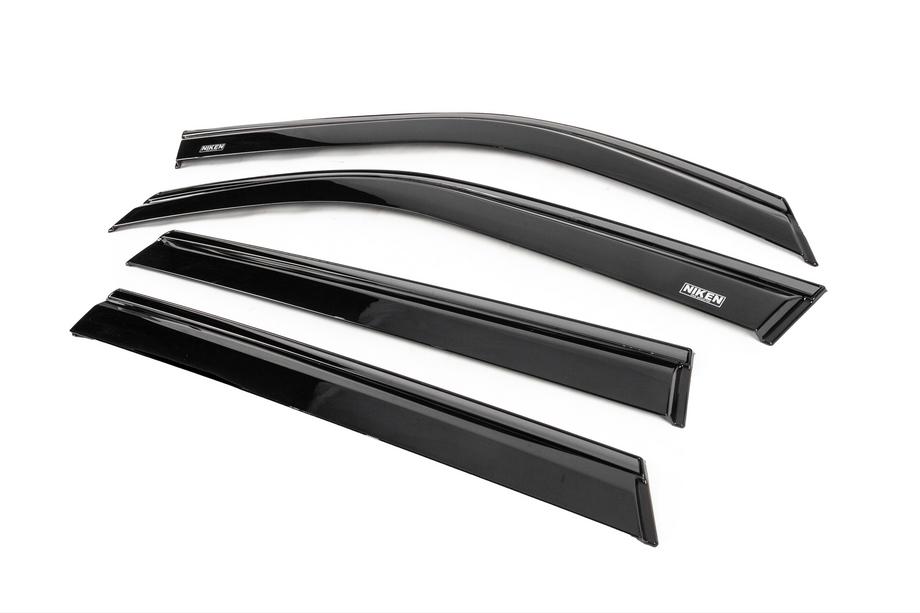 Renault Duster 2024- Déflecteurs de vitres avec baguette noire Niken Luxury (4 pcs) Photo 2