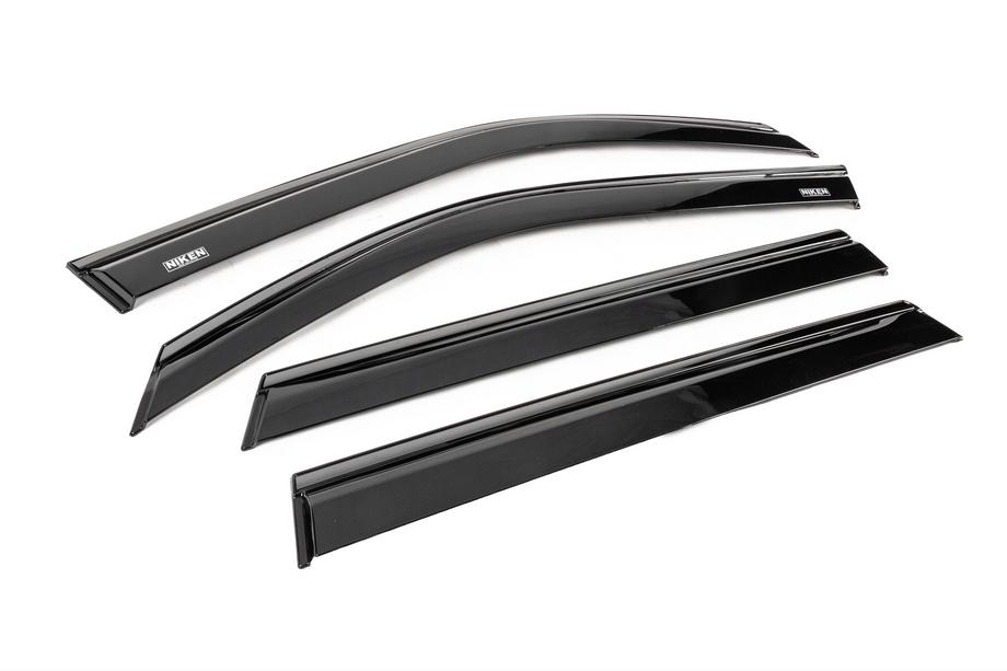 Renault Duster 2024- Déflecteurs de vitres avec baguette noire Niken Luxury (4 pcs) Photo 3