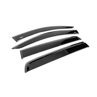 Déflecteurs de vitres avec baguette noire Niken Luxury (2015-2022, 4 pcs) photo 3