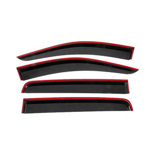 Déflecteurs de vitres avec baguette noire Niken Luxury (2015-2022, 4 pcs) photo 4