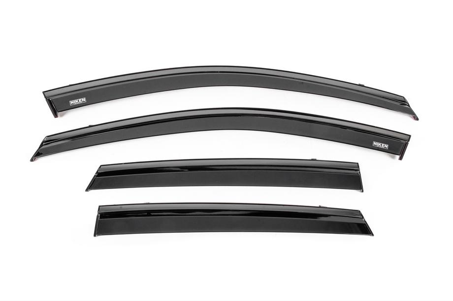 Hyundai Tucson NX4 2021- Déflecteurs de vitres avec baguette noire Niken Luxury (4 pcs) Photo 1