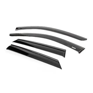 Déflecteurs de vitres avec baguette noire Niken Luxury (4 pcs) Mercedes ML W164 2005-2011 photo 2