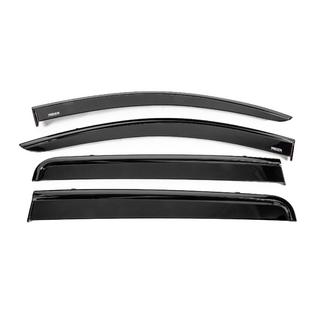 Déflecteurs de vitres avec baguette noire Niken Luxury (4 pcs) Mitsubishi L200 2015-2024 photo 1