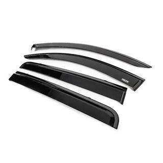 Déflecteurs de vitres avec baguette noire Niken Luxury (4 pcs) Mitsubishi L200 2015-2024 photo 2