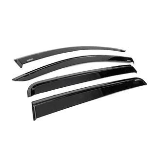 Déflecteurs de vitres avec baguette noire Niken Luxury (4 pcs) Mitsubishi L200 2015-2024 photo 3