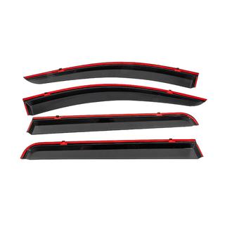 Déflecteurs de vitres avec baguette noire Niken Luxury (4 pcs) Mitsubishi L200 2015-2024 photo 4