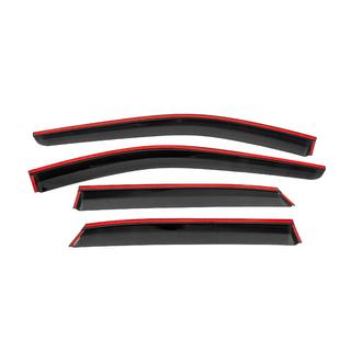 Déflecteurs de vitres avec baguette noire Niken Luxury (4 pcs) Nissan Qashqai 2021- photo 4