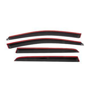 Déflecteurs de vitres avec baguette noire Niken Luxury (HB, 4 pcs) photo 4