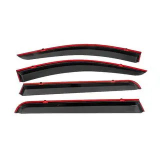 Déflecteurs de vitres avec baguette noire Niken Luxury (4 pcs) Fiat Fullback 2016- photo 4