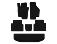 Seat Alhambra 2010- Tapis de sol textile Deluxe (3 rangées, Noir) photo 1