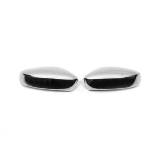 Coques de rétroviseurs sans découpe pour clignotant (2 pcs, inox) Skoda Rapid 2012-2019 photo 2
