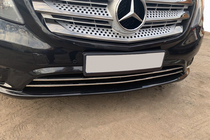 Mercedes Vito/V-class W447 2014- Caches pour grille de pare-chocs (2 pcs, inox) photo 7