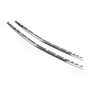 Caches pour grille de pare-chocs (2 pcs, inox) photo 3