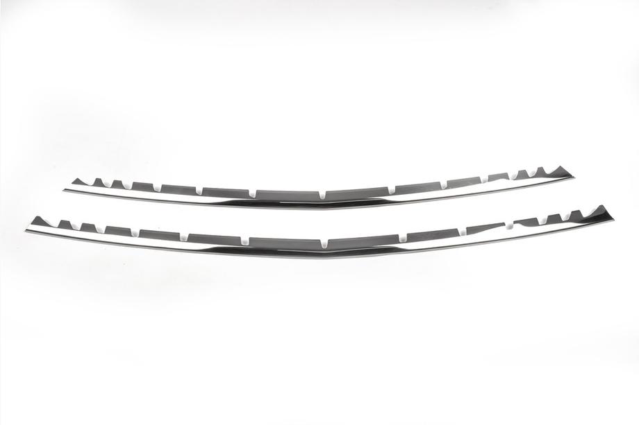 Mercedes Vito/V-class W447 2014- Caches pour grille de pare-chocs (2 pcs, inox) Image