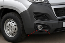 Fiat Ducato 2006-2025 Couvercles de phares antibrouillard (4 pcs, inox) photo 1