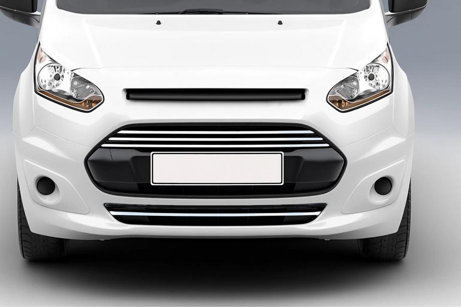 Ford Connect 2014-2021 Couvre pare-chocs avant et calandre (4 pcs, inox) Photo 1