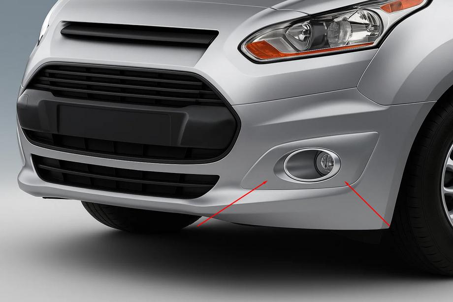 Ford Connect 2014-2021 Caches pour antibrouillards (2 pcs, inox) Image