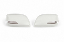 Toyota Land Cruiser 200 2007-2021 Coques de rétroviseur (sans répétiteur de clignotant, style 2014) Noir photo 2