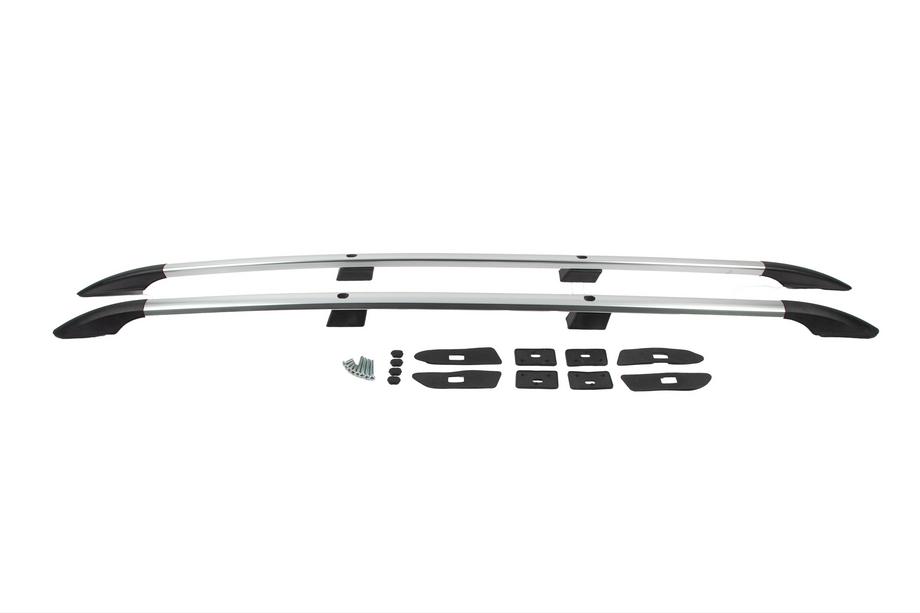 Ford Connect 2021- Barres de toit longitudinales chromées (design turc) Base Maxi, Pieds en Plastique Photo 9