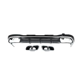 Diffuseur arrière avec sorties d’échappement AMG S63 Silver photo 2