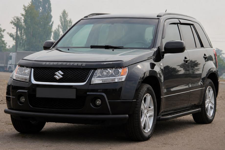 Suzuki Grand Vitara 2005-2017 Pare-buffle avant ST008 Black (inox) Image