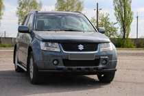 Suzuki Grand Vitara 2005-2017 Pare-buffle avant ST015 Black (inox) photo 2