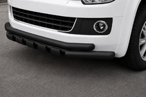 Volkswagen T5 Transporter 2003-2010 Pare-buffle avant ST015 Black (inox) photo 1
