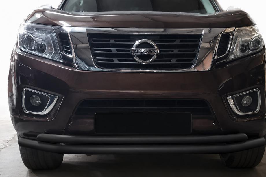 Nissan Navara/NP300 2016- Pare-buffle avant ST017 Black (inox) Image