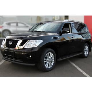 Pare-buffle avant double Black (inox) Nissan Pathfinder R51 2005-2014