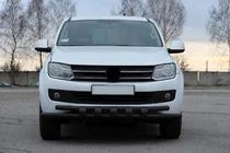 Volkswagen Amarok 2010-2022 Pare-buffle avant F3-08.7 Black (inox) photo 3