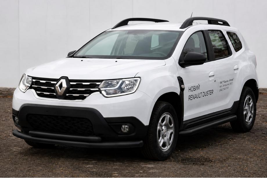 Renault Duster 2018-2024 Pare-buffle avant F3-10 Black (inox) Image