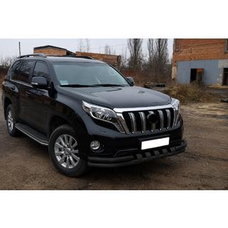 Pare-buffle avant F3-31 Black (acier inoxydable) Toyota Land Cruiser Prado 150 2009-2023 photo 3