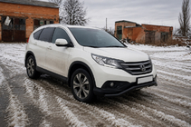 Honda CRV 2012-2016 Pare-buffle avant ST007 Black (inox) photo 2
