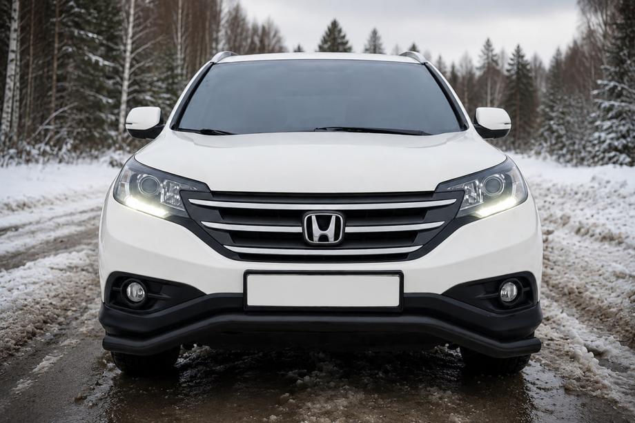 Honda CRV 2012-2016 Pare-buffle avant ST007 Black (inox) Image