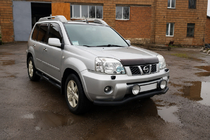Nissan X-trail T30 2002-2007 Protection avant ST007 Black (inox) photo 2