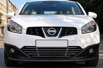 Nissan Qashqai 2014-2021 Pare-buffle avant ST008 Black (2014-2017, acier inoxydable) photo 1