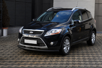Ford Kuga 2008-2013 Protection avant ST008 Black (inox) photo 2