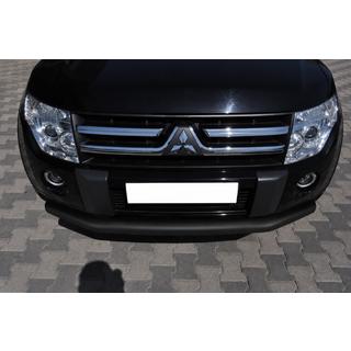 Protection avant ST008 Black (inox) Mitsubishi Pajero Wagon III 1999-2006 photo 2