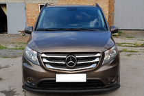 Mercedes Vito/V-class W447 2014- Protection avant ST008 Black (inox) photo 1