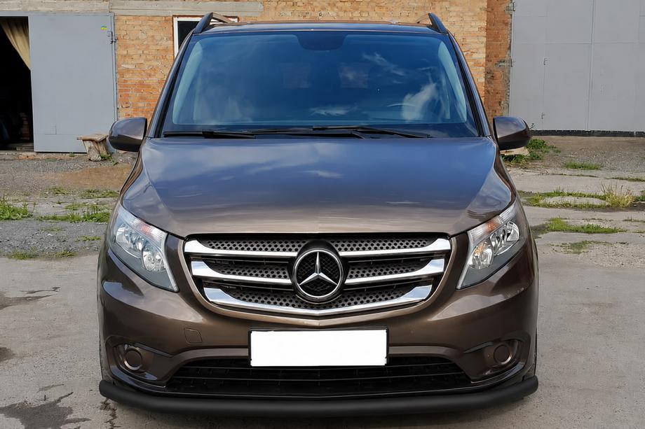 Mercedes Vito/V-class W447 2014- Protection avant ST008 Black (inox) Image
