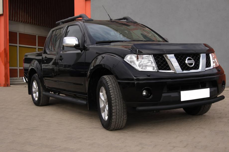 Nissan Navara 2006-2015 Protection Avant ST008 Noir (Inox) Photo 2