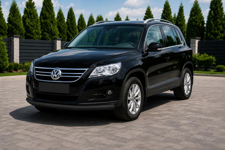 Volkswagen Tiguan 2007-2016 Protection Avant ST008 Noir (Inox) Photo 1