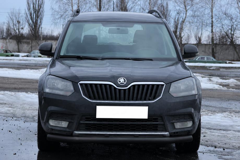 Skoda Yeti 2009-2017 Protection Avant ST008 Noir (Inox) Photo 1