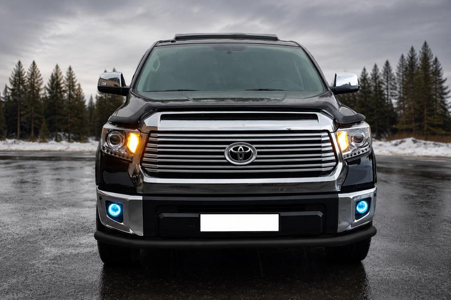 Toyota Tundra 2007-2021 Protection Avant ST008 Noir (Inox) Photo 1