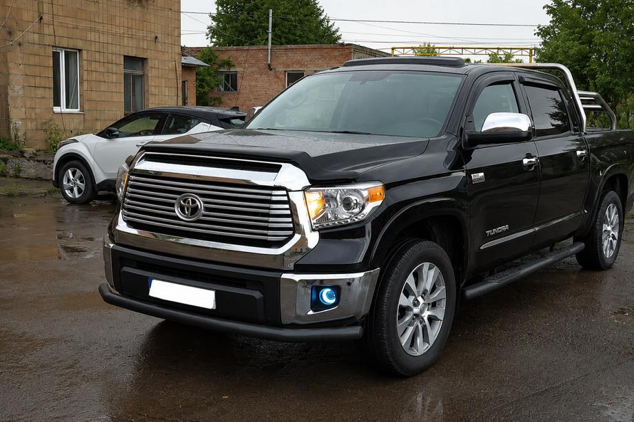 Toyota Tundra 2007-2021 Protection Avant ST008 Noir (Inox) Photo 2