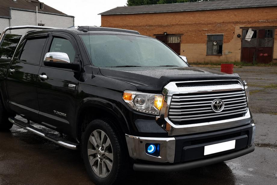 Toyota Tundra 2007-2021 Protection Avant ST008 Noir (Inox) Photo 3